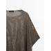 Short openwork knit cape цвет: Коричневый