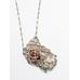 Stone net necklace цвет: Серебряный