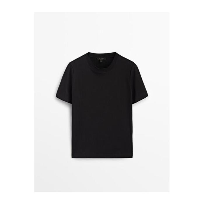 T-shirt round neck 100% cotton цвет: Черный