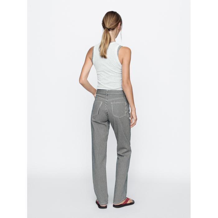 Straight fit denim trousers stripes цвет: Чернильно-синий