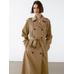 100% cotton trench coat цвет: Коричневый