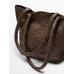 Half tote braided nappa leather tote bag цвет: Кротово-коричневый