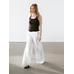 Wide-leg pants with contrast topstitching цвет: Белый