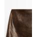 Nappa leather mini skirt цвет: Коричневый