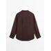 Fluid pintuck shirt with ramie цвет: Гранатовый