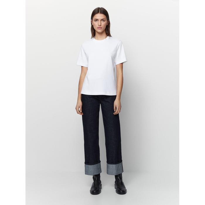 Round neck T-shirt цвет: Натуральный, кремовый
