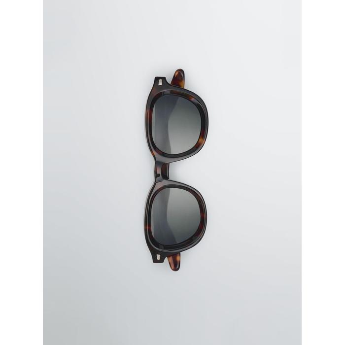 Tortoiseshell effect round sunglasses цвет: Коричневый