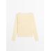 Long sleeve knitted jumper 100% linen цвет: Желтый