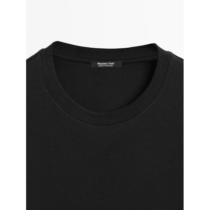 T-shirt round neck 100% cotton цвет: Черный