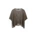 Short openwork knit cape цвет: Коричневый