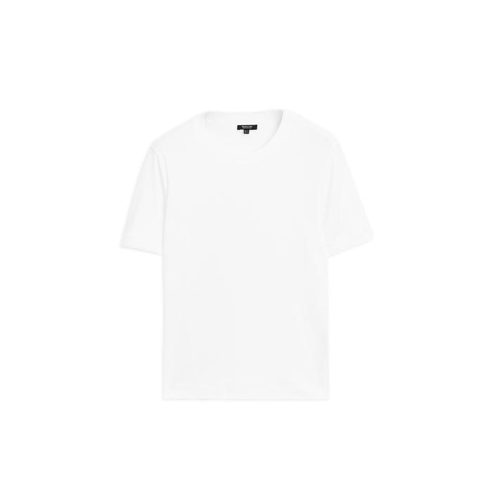 Round neck T-shirt цвет: Натуральный, кремовый