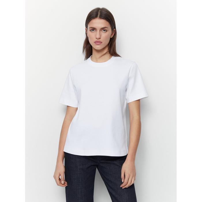 Round neck T-shirt цвет: Натуральный, кремовый