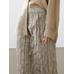 Fluid midi skirt with striped detail цвет: Дымчатый