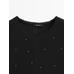 T-shirt with metallic studs detail цвет: Свинцовый
