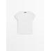 100% cotton raglan fitted T-shirt цвет: Белый