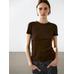 T-shirt with metallic studs detail цвет: Коричневый