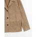 Flowing suede leather blazer цвет: Песочный