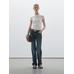 100% cotton raglan fitted T-shirt цвет: Белый