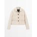 Short jacket with suede stitching цвет: Цвет льда