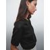 Openwork polo knit linen blend jumper цвет: Черный