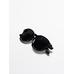 Round acetate sunglasses цвет: Черный