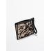 Small animal print leather wallet цвет: Белый