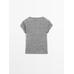 Short sleeve linen striped t-shirt цвет: Черный