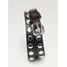 Thin belt studded nappa leather цвет: Коричневый