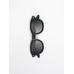 Round acetate sunglasses цвет: Черный