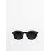 Round acetate sunglasses цвет: Черный