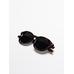 Tortoiseshell effect round sunglasses цвет: Коричневый