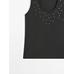 Halter top with studs цвет: Свинцовый
