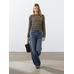Open-knit sweater with cotton цвет: Желтый