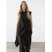 Waistcoat with linen turtleneck цвет: Черный