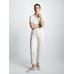 Cropped mid rise slim fit jeans цвет: Натуральный, кремовый