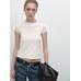 100% cotton raglan fitted T-shirt цвет: Белый