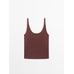 100% linen tank top цвет: Бургундский