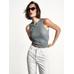 Cropped mid rise slim fit jeans цвет: Натуральный, кремовый