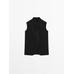 Waistcoat with linen turtleneck цвет: Черный
