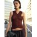 Openwork Crochet Knit Top цвет: Цвет черепицы