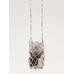 Stone net necklace цвет: Серебряный