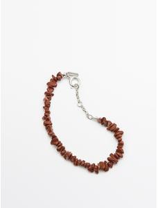 Stone bracelet цвет: Гранатовый