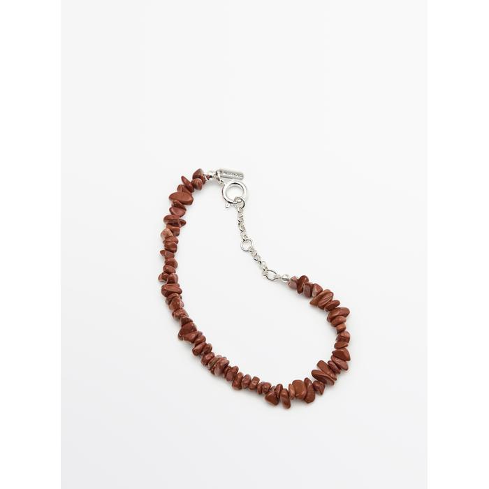 Stone bracelet цвет: Гранатовый
