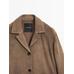 Fluid suede leather jacket цвет: Кротово-коричневый