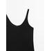 100% linen tank top цвет: Черный