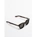 Tortoiseshell effect round sunglasses цвет: Коричневый