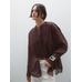 Fluid pintuck shirt with ramie цвет: Гранатовый