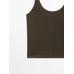 100% linen tank top цвет: Хаки