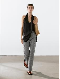 Straight fit denim trousers stripes цвет: Чернильно-синий
