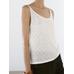 Top with openwork straps and linen цвет: Натуральный, кремовый
